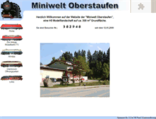 Tablet Screenshot of miniwelt-oberstaufen.de
